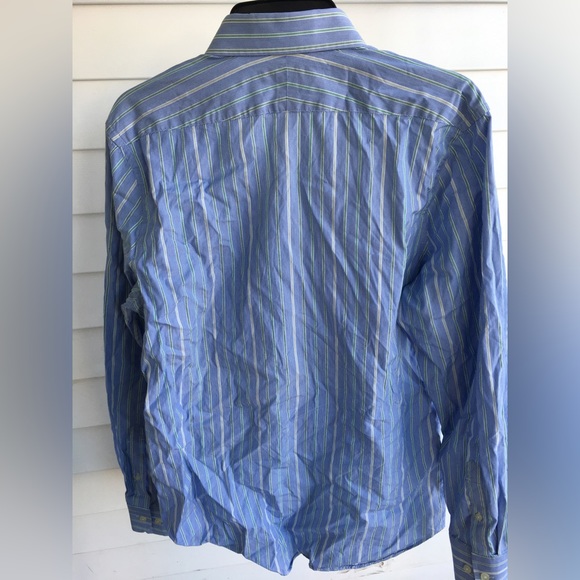 Express Men 100%Cotton Stripe Design Dress Shirt Sz\M - Picture 2 of 4